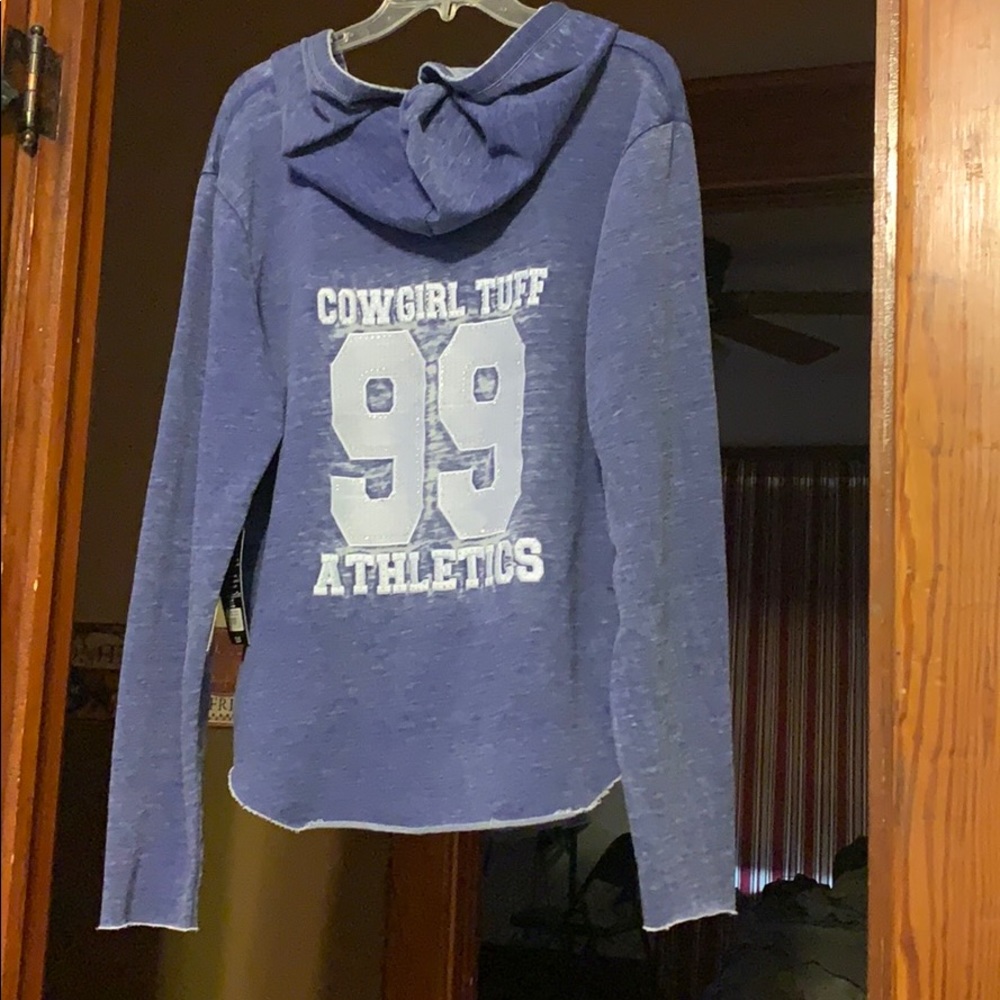 Xxl cowgirl tuff purple sweatshirt